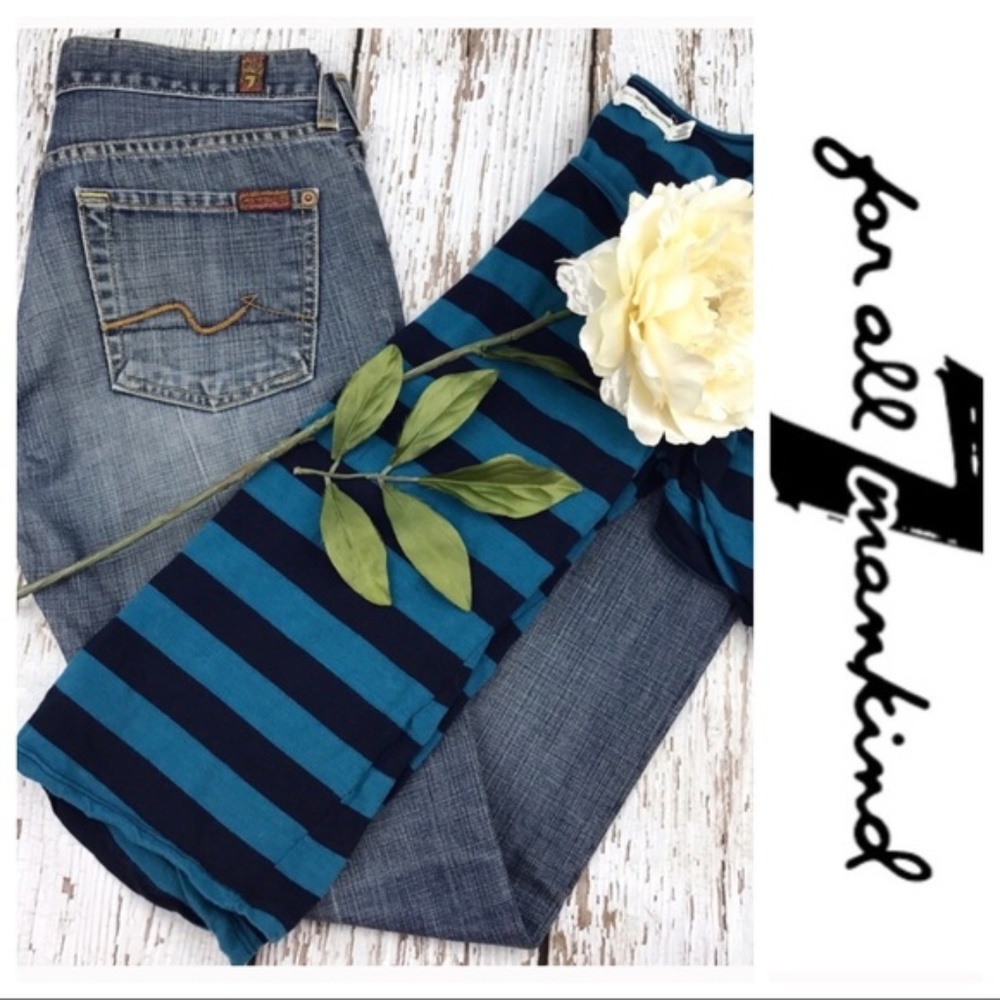 💕SALE💕 7 for all Mankind Premium Denim Bootcut Jeans - Picture 2 of 8